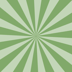 Emerald Radiance: White Rays on Green Vector Background.