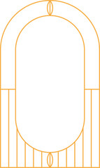 Fototapeta premium Monoline Arch Frame