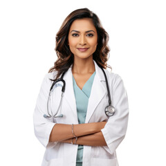 Fototapeta premium Professional medical specialist consultant doctor in white background