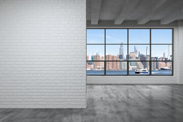 Midtown New York City Manhattan Skyline Buildings High Rise Window. Beautiful Expensive Real...