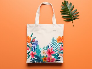 Eco-Friendly Tote Bag Mockup for Shopping and Branding - AI Generated