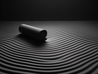 Tranquil Yoga Mat Mockup for Wellness and Fitness - AI Generated