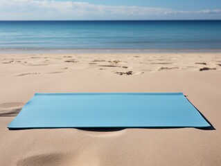 Tranquil Yoga Mat Mockup for Wellness and Fitness - AI Generated