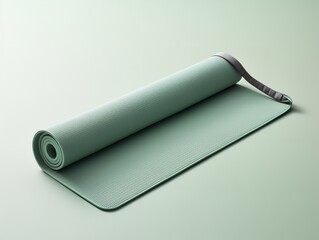 Tranquil Yoga Mat Mockup for Wellness and Fitness - AI Generated