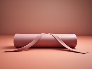 Tranquil Yoga Mat Mockup for Wellness and Fitness - AI Generated