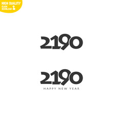 Obraz premium Creative Happy New Year 2190 Logo Design