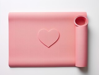 Tranquil Yoga Mat Mockup for Wellness and Fitness - AI Generated