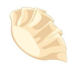 Gyoza dim sum dumpling vector isolated illustration