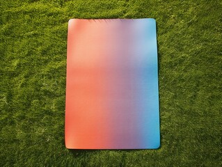 Tranquil Yoga Mat Mockup for Wellness and Fitness - AI Generated