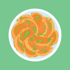 atayef food vector illustration