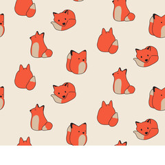 CUTE ANIMAL PATTERN DESIGN.  CUTE ANIMAL SEAMLESS PATTERN