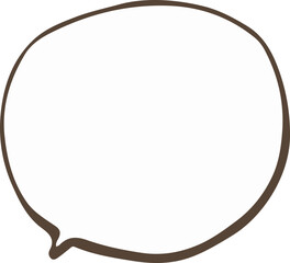 Doodle Round Speech Bubble
