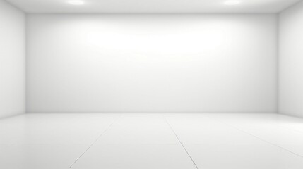 Elegant Abstract White Studio Background for Product Presentation: Modern, Minimal, and Clean Design for Commercial Advertising and Branding