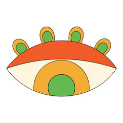 Retro Eye Illustration