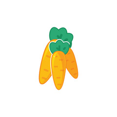 Carrot vector illustration, carrot flat icon