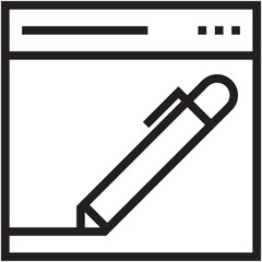 Web Editor Vector Icon