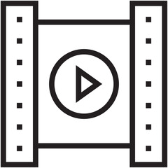 Video Player Vector Icon