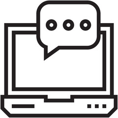 Online Communication Vector Icon
