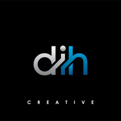 DIH Letter Initial Logo Design Template Vector Illustration