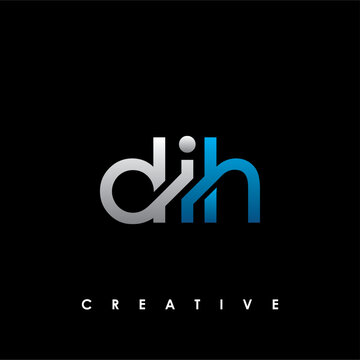 DIH Letter Initial Logo Design Template Vector Illustration