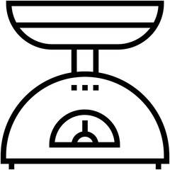 Kitchen Scale Vector Icon