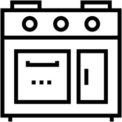 Gas Stove Vector Icon