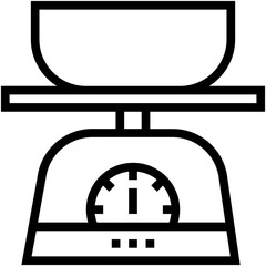 Kitchen Scale Vector Icon
