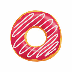 hand drawn donut illustration, digitally created