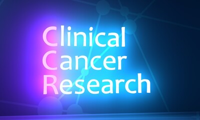 CCR - Clinical Cancer Research acronym. Neon shine text. 3D Render