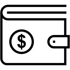 Obraz premium Wallet Vector Icon