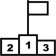 Podium Vector Icon