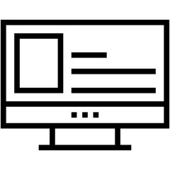 Monitor Vector Icon