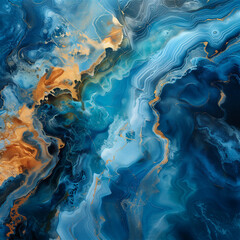 Marble blue water background