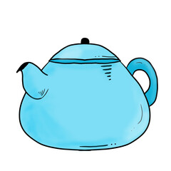 teapot isolated  Things in the morning