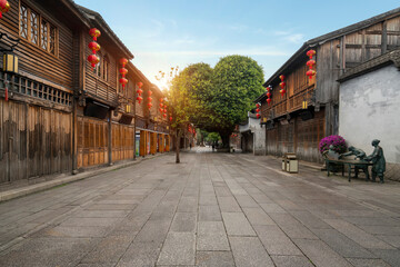 Fototapeta na wymiar Sanfang Qixiang Historical Block, Fuzhou City, Fujian Province, China
