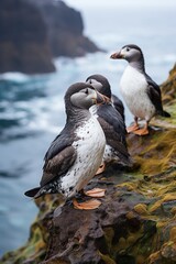 Fototapeta premium seagull on the rocks