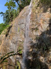 Fototapeta premium Hot Spring Waterfall unseen trang, Thailand landscape 