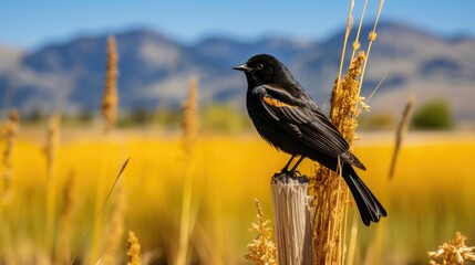 Blog Post Image of Birds of Black Birds in Montana 4k 