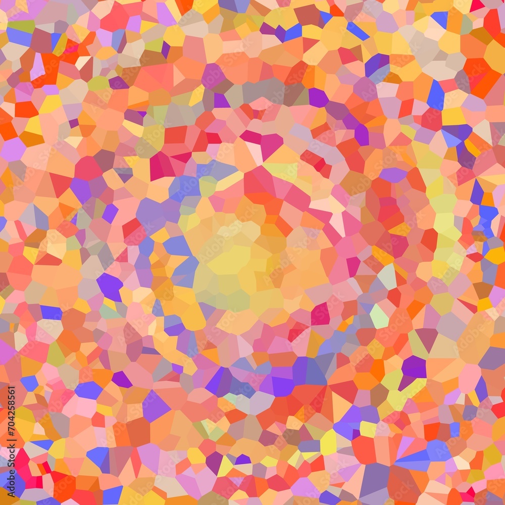 Poster abstract colorful background with triangles candy on circle pattern