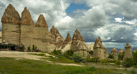 Valley in the Land of fairy chimneys, Turkey Cappadocia