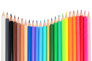 Color pencils on transparent background png