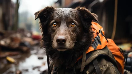 Foto op Aluminium 災害救助犬・警察犬・レスキュードッグ  © buritora
