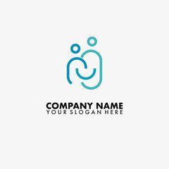 Smile friendship Logo vector