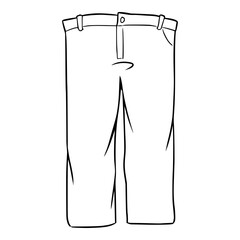 trouser illustration sketch outline vector