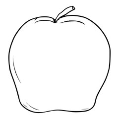 apple illustration sketch outline vector