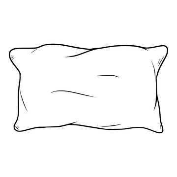 recommend clip art: cozy pillow illustration sketch outline vector