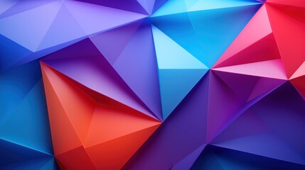  a close up of a blue, red, and purple background with a pattern of triangular shapes that appear to be overlapping.