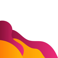 Red Yellow Gradient Wave