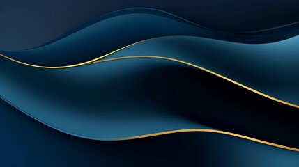 Elegant Blue Abstract Art with Modern Lines and Dark Background - Minimalistic Design for Trendy Graphic Concepts and Creative Wallpaper Compositions