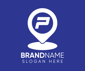 P logo design vector template